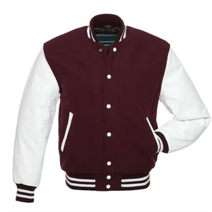 Wholesale Outdoor Streetwear Jacket Fashion <b>Men</b> Custom Logo Baseball Letter College Male Letterman Plus Size Jackets - Product Image 1