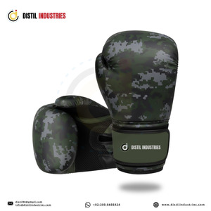 Nouveau modèle dernier cri de gants de boxe blancs et dorés No Boxing No Life, gants d'entraînement professionnels à lacets No Boxing No Life - Product Image 3