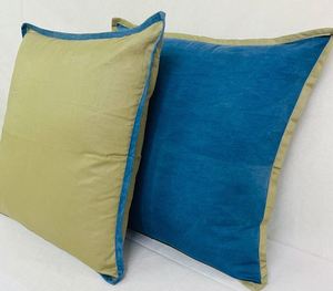 Solid Cotton Cushion Cover with Contrast <b>Edge</b> Decorative Pillow Cover At Bulk Price By Manufacturer Cushion Cover - Product Image 3
