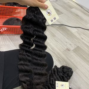 Vente de gros Cheveux humains non traités Extensions de cheveux vietnamiens lisses ondulés Faisceaux de boucles - Product Image 2