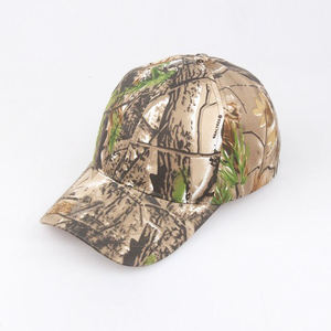 Casquette de course non structurée en coton 100% de haute qualité, camouflage feuilles réelles, style snapback, pour hommes et femmes - Product Image 1