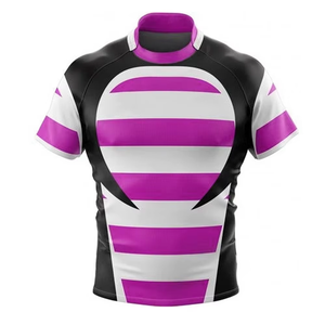 Ropa Deportiva Estampada a Precios Razonables, Jersey de Rugby de Manga Corta, Producto de Alta Demanda, Transpirable, Ligero, Servicio OEM, Protección UV - Product Image 4