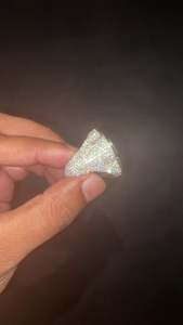 Pave Lab Grown Diamond Clover Ring 925 Sterling Silver 10K 14K 18K Mixed Baguette Round Iced Out Men <b>Cluster</b> Band Wholesale B2B - Product Image 6