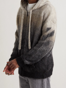 Sweat à capuche zippé personnalisé pour homme, manches longues, ouverture intégrale sur le devant, coupe confortable et décontractée, vêtement de mode décontracté pour l'extérieur - Product Image 2