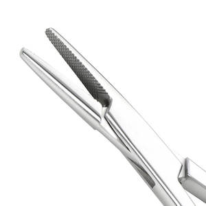 Vente en gros usine – Porte-aiguille microvasculaire manuel en acier inoxydable 100 % antirouille, pointe olive, angulaire, certifié CE - Product Image 4