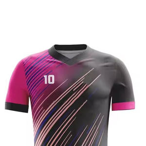 ผู้ผลิตชุดทีมฟุตบอล เสื้อฟุตบอลระบายอากาศได้ดี เสื้อฟุตบอลแห้งเร็ว ผู้ผลิต OEM สำหรับทีมฝรั่งเศส - Product Image 4