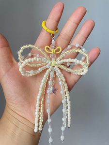 MD Handicrafts Designer Handmade Embroidery Beaded <b>Keychain</b> with Eco-Friendly <b>Customized</b> Pattern Elegant Bag Charm Premium Beads - Product Image 4