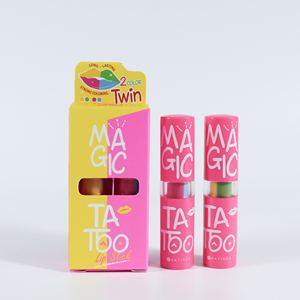 NATIO 2 en 1 Lápiz Labial de Dos Tonos Rosa Azul Cremoso Vegano 3.5g Estilo Cuté - Product Image 5