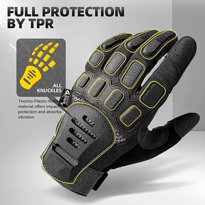 Gants tactiques en cuir de qualité supérieure pour l'équitation, la randonnée, l'entraînement, la chasse, antidérapants, pour les sports de plein air, fabriqués au Pakistan - Product Image 5