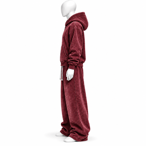 Survêtements pour hommes avec broderie de logo personnalisé, effet délavé, streetwear, coton de haute qualité, survêtements personnalisés à vendre - Product Image 6