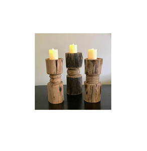 Proveedores indios de portavelas de madera hechos a mano de diseño moderno, portavelas de madera de calidad superior al precio más bajo. - Product Image 4