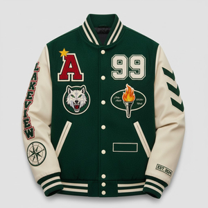 Vintage Chenille Embroidered Varsity <b>Jacket</b> Custom Logo College Letterman <b>Baseball</b> Bomber Premium Outerwear <b>for</b> <b>Men</b> - Product Image 1