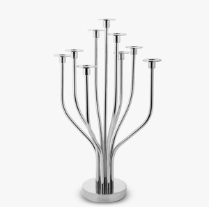 Elegant 24" Stainless Steel <b>Tabletop</b> Candelabra Radiant <b>Tree</b> Design for Home Decor - Product Image 5