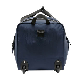 Nouvel article : Sac de sport unisexe bleu marine en polyester avec fermeture éclair et compartiment intérieur, 40-55L, décontracté et sportif - Product Image 5