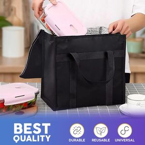 Sacs isothermes de courses Blak robustes 13' x 14' x 8' – Lot de 30 sacs de livraison alimentaire isothermes 13x14x8 - Product Image 5