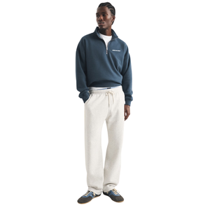 Sweat-shirt à col zippé pour homme, bleu marine, streetwear haut de gamme, fabricant de vêtements en marque privée OEM, fournisseur en gros - Product Image 6