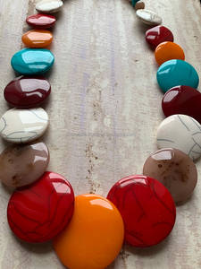 Pulsera de moda hecha a mano con estilo acrílico Lucite resina cuerno madera acento para fiestas o ropa de playa brazaletes de moda - Product Image 6