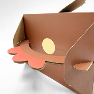 Caja de Regalo Ranurada de Cartón Corrugado Multicapa con Forma de Pollo, Impresión a Cuatro Colores, para Uso Agrícola y Festivo - Product Image 3