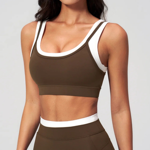 Top Deportivo de Yoga para Mujer, de Secado Rápido, Transpirable, para Gimnasio, Running, con Espalda en U, Soporte Medio y Almohadillas Removibles - Product Image 1