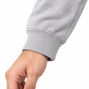 Conjunto Deportivo Unisex de Poliéster y Algodón con Lavado Ácido, Sudadera con Cremallera Completa y Pantalones Jogger, Ropa Deportiva de Invierno para Fitness, Entrenamiento, Casual y Urbana - Product Image 4