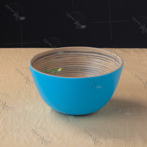 Bol quotidien en bambou jetable écologique personnalisable et réutilisable pour la soupe à salade et les nouilles Design OEM classique pour les fêtes - Product Image 3