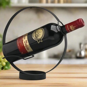 Support à vin moderne en métal, élégant, pour une bouteille, à poser sur comptoir - Product Image 6