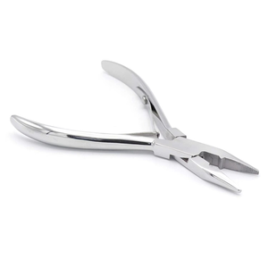 Pinzas para Extensiones de Cabello, Metal, Mango Negro, Detalles Amarillos, Herramienta Profesional, Impermeables, Logotipo Personalizado - Product Image 4