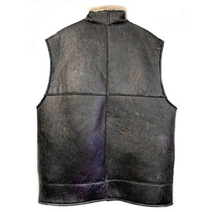 Chaleco de Cuero B3 para Hombre, Chaleco de Aviador de Piel de Oveja Genuina, Chaleco de Invierno, Elección del Aviador, Chaleco de Piel de Oveja B-3 - Product Image 3
