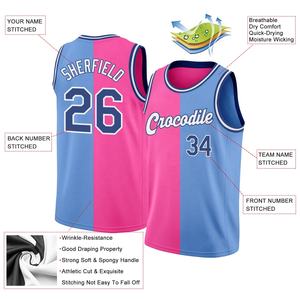 Uniforme de Baloncesto Personalizado al por Mayor, Impresión por Sublimación Digital, Transpirable, Absorbente de Humedad, Ligero, Elástico, de Poliéster - Product Image 2