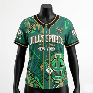 Women Baseball Jersey 180 GSM Premium Polyester <b>Mesh</b> Turquoise Black Piping Custom Rhinestone Logo Women Cotton Baseball Jersey - Product Image 2