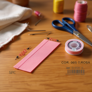 Nastro in tessuto Ilan 2 cm x 10 m rosa per rifiniture da cucito - Product Image 2