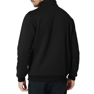 Sudadera Casual de Forro Polar con Cierre de Cremallera para Hombre, Color Negro Sólido, para Otoño, de Poliéster, Manga Larga - Product Image 5