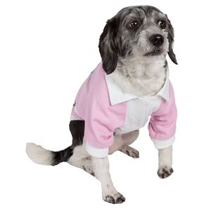 Varsity Styled Buckled <b>Collared</b> <b>Pet</b> Coat Stylish <b>Pet</b> Clothes - Product Image 3