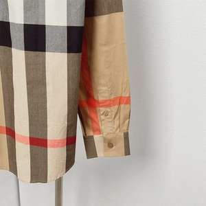 Camisa de Negocios de Manga Larga para Hombre, 100% Algodón, Estilo Casual, con Logotipo Personalizado, Botones Vintage, Técnica Burberry, Corte Slim, Transpirable, Estilo Londres - Product Image 3