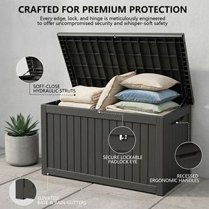 Contenitore da Esterno Impermeabile in Resina da 230 Galloni con Chiusura a Chiave per Cuscini da Patio e Attrezzi da Giardino - Product Image 1