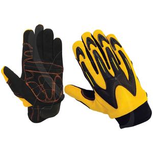 Guantes de seguridad de protección contra impactos en guantes de cuero sintético de Pakistán para campos de petróleo y gas Guantes mecánicos antivibración - Product Image 1
