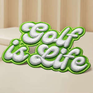 High Detail Custom Embroidery Logo <b>Patches</b> for Clothing Jackets Jeans Caps Hats Bags Iron <b>On</b> <b>Sew</b> <b>On</b> Hook Loop Badge - Product Image 1