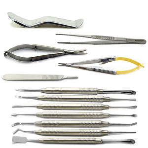 Juego de Instrumentos de Cirugía Oral Periodontal Microquirúrgica, Elevadores Dentales Manuales de Acero Inoxidable, Tijeras de Alta Calidad con Certificación CE - Product Image 1