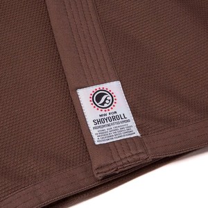 Kimono de Jiu Jitsu Brasileño Shoyorol Batch 102 Unisex para Adultos, Uniforme de Competición, Color Marrón, Duradero, 100% Algodón, 440g, Transpirable - Product Image 3