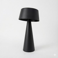 Lámpara de Mesa/Pared Magnética 2 en 1 de Metal Ovalado para Interiores, Control Táctil, Inalámbrica, con Batería Incluida, LED Regulable, Portátil, 3000K