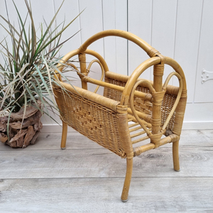 Estante para revistas de ratán, soporte para almacenamiento de libros, soporte para periódicos, estantes para organizar la oficina - Product Image 5