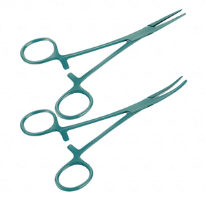 Pinzas Hemostáticas Profesionales Rectas y Curvas de Acero Inoxidable con Bloqueo, Disponibles en Diferentes Colores - Product Image 6