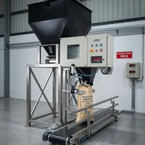 Machine de remplissage de céréales industrielle, système d'emballage automatique avec convoyeur à trémie pour l'emballage de semences, d'aliments pour animaux et de granulés - Product Image 3