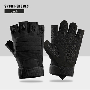 Gants de sport en cuir pour hommes, haute qualité, antidérapants, demi-doigts, avec logo personnalisé, pour musculation, entraînement et fitness - Product Image 3