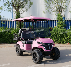 Voiture de golf électrique personnalisée Rainbow 72 volts, chariot électrique 5 kW, moteur AC, voiture de golf 4 places, batterie au lithium électrique, configuration élevée - Product Image 5