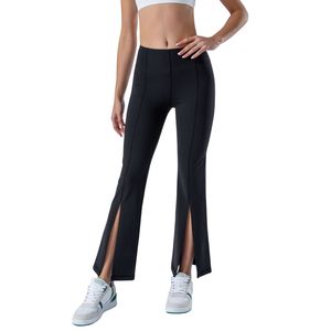 Custom Wholesale Premium Womens Solid Seamless High Waist <b>Flared</b> Leg Yoga <b>Leggings</b> Breathable Quick Dry Free Sample Fitness - Product Image 1