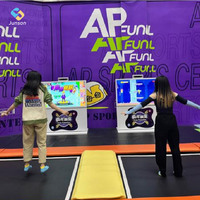 Écran mural interactif à détection de mouvement pour trampoline avec capteur AR Kinect pour aire de jeux pour enfants et parc d'attractions