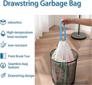 ถุงขยะ ถุงขยะแบบมีเชือกผูก ถุงพลาสติกแบบติดผนัง ถุงใส่ขยะ - Product Image 6