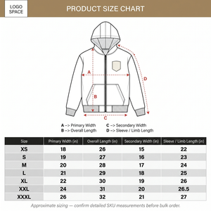 Men's Premium Cotton Fleece Full <b>Zip</b> Hoodie Minimalist Cropped Boxy Streetwear <b>Jacket</b> OEM Custom Apparel DTG Customizable Colors - Product Image 6
