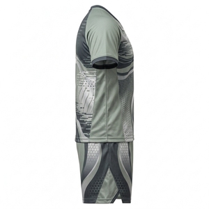 Uniformes de voleibol elegantes con tela de secado rápido, logotipos personalizados y siluetas deportivas para torneos de clubes deportivos - Product Image 3